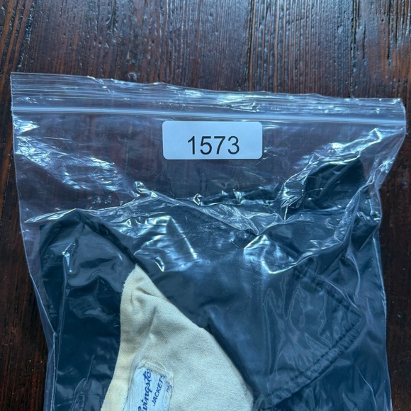 Vintage Swingster Jacket Mens 2XL Black Blank Nylon Bomber Ricky Snap USA - Picture 10 of 10